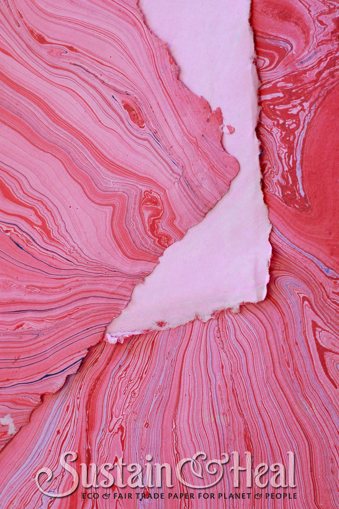 Hot Pink Marble Sheet #137