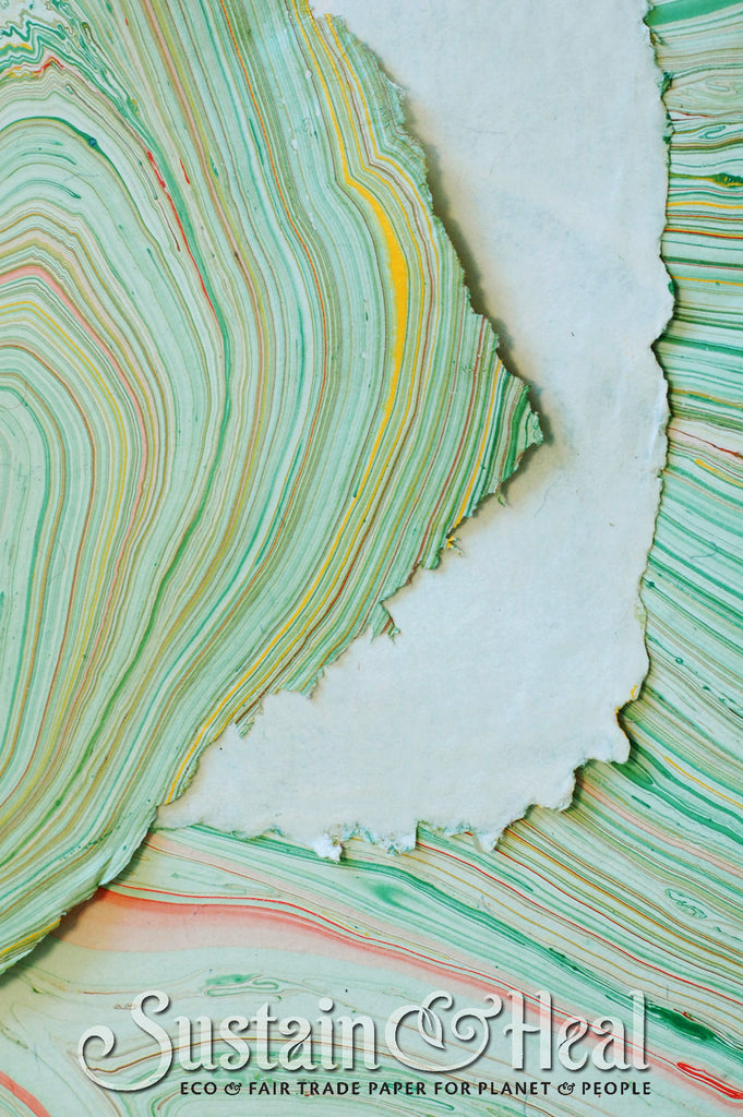 Green and Red Marble Sheet #137