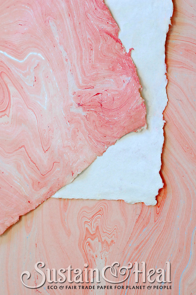 Salmon Marble Sheet #138