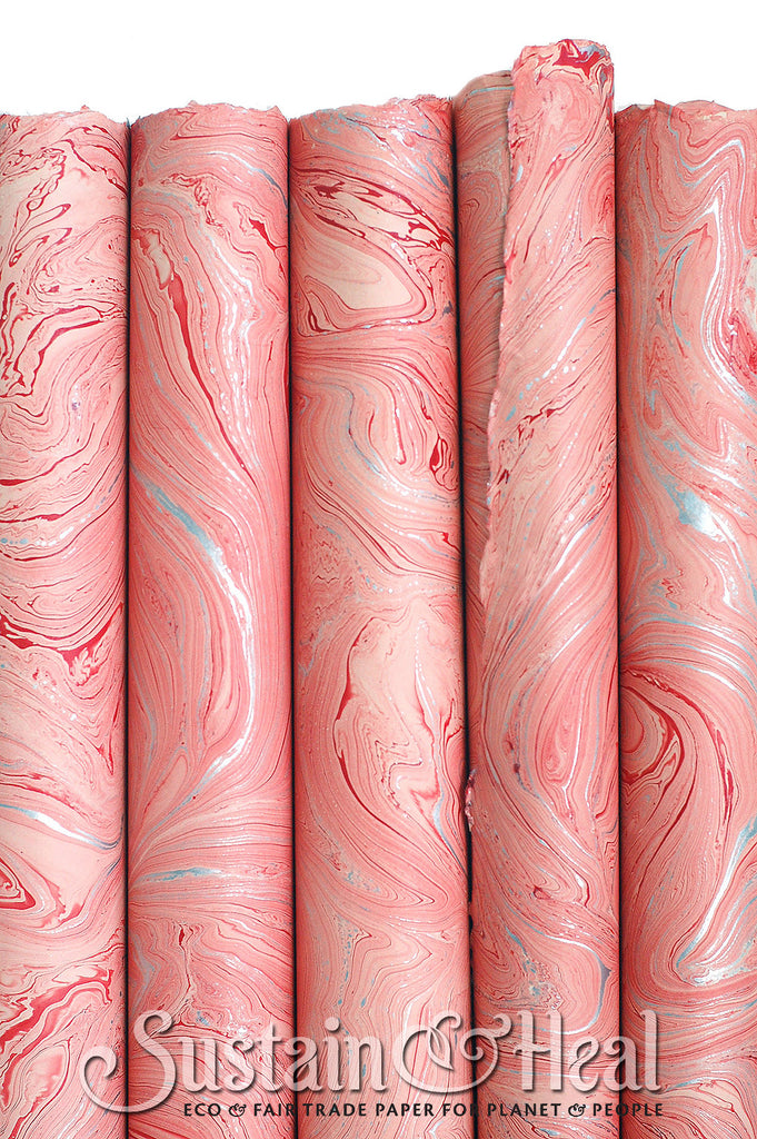 Salmon Marble Sheet #138