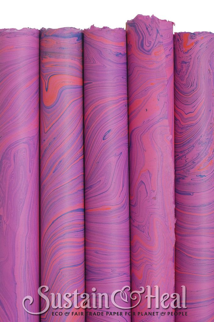 Fuschia Marble Sheet #144