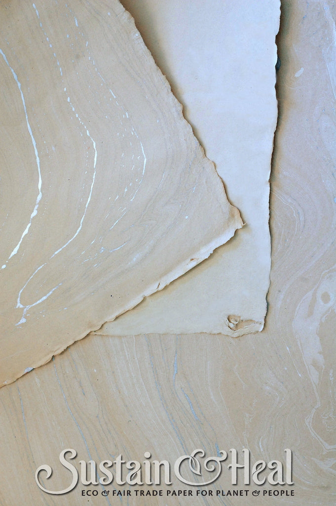 Silver and Cream Marble Sheet #148