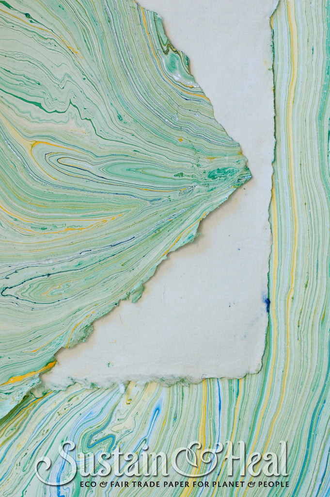 Green and Blue Marble Sheet #150