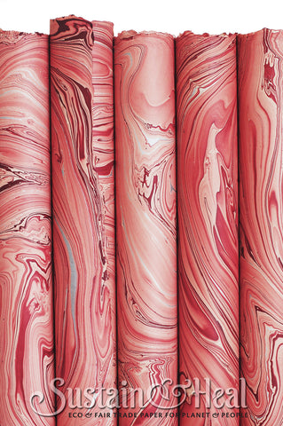 Hot Pink Marble Sheet #137