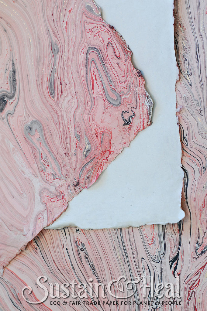 Pink and Gray Marble Sheet #23