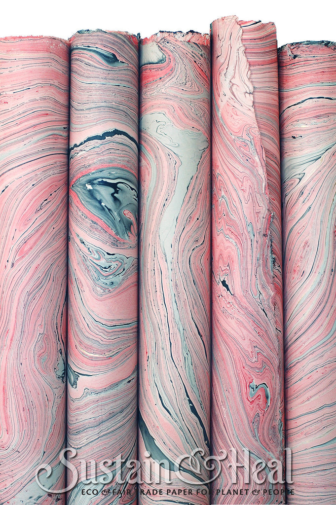 Pink and Gray Marble Sheet #23