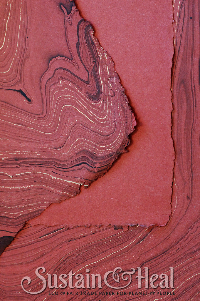 Brick Red Marble Sheet #24