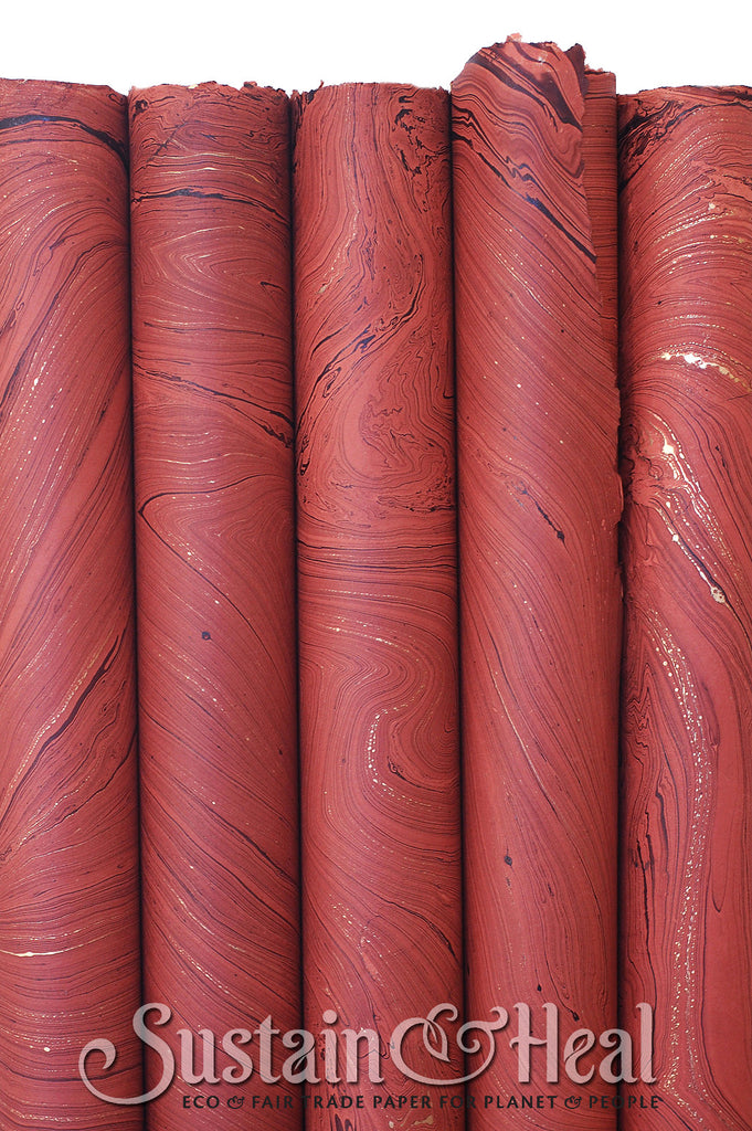 Brick Red Marble Sheet #24