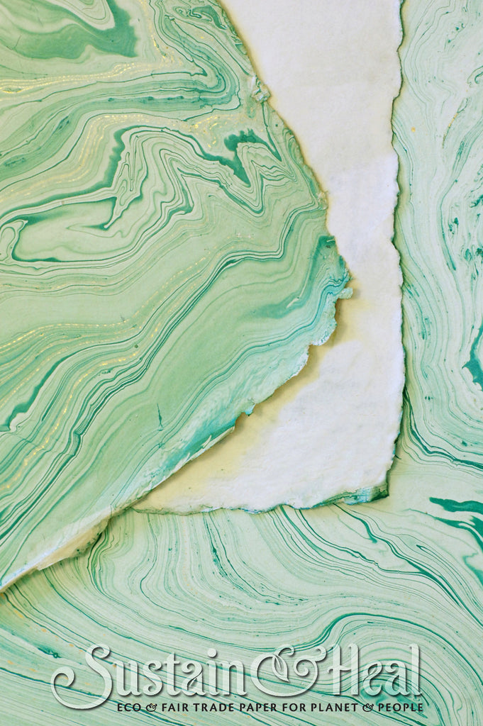 Mint Green Marble Sheet #36