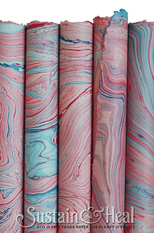 Pink and Green Marble Sheet #38