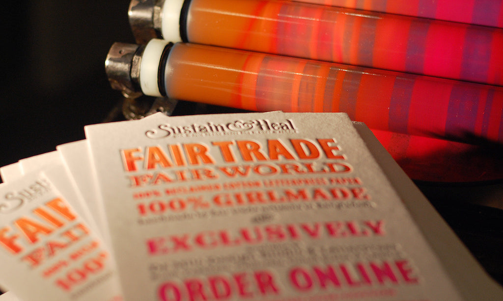 White Cotton Letterpress Sheet