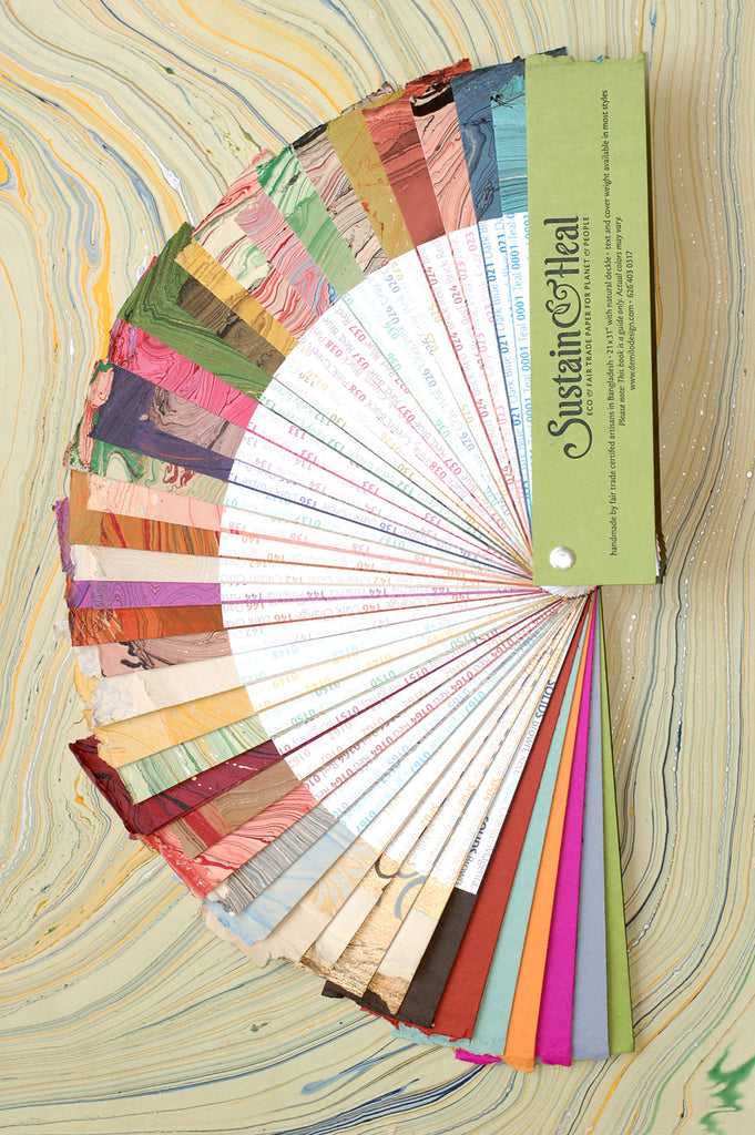 Sustain & Heal fair trade paper swatchbook