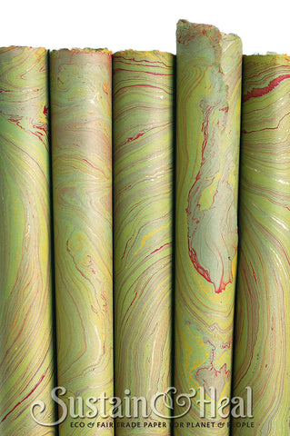 Web of Wyrd The Matrix of Fate- Marble and gold Wrapping Paper