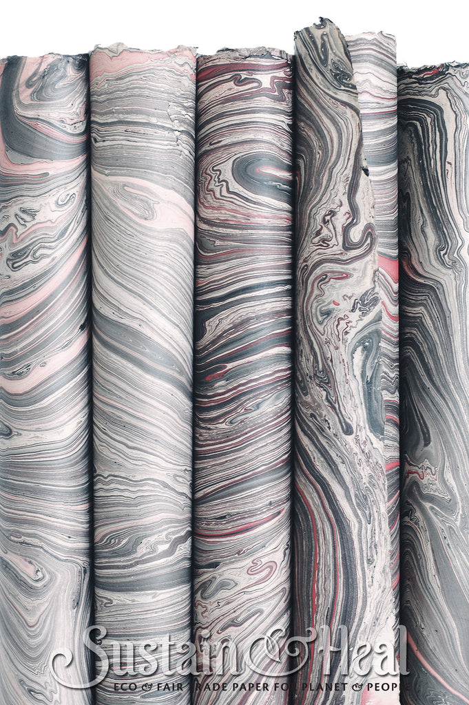 Gray and Pink Marble Sheet #26
