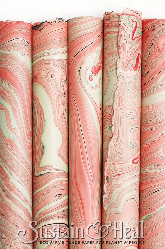 Pink and Green Marble Sheet #38